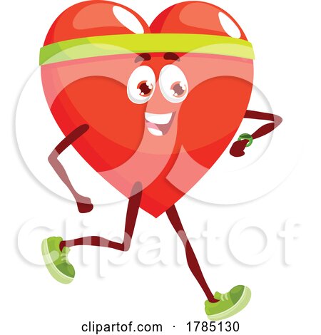 Walking Heart Mascot by Vector Tradition SM