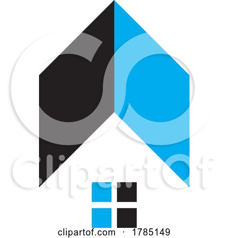 Blue and Black House Icon by Lal Perera