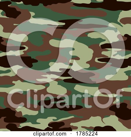 Camouflage Military Army Camo Pattern Background by AtStockIllustration