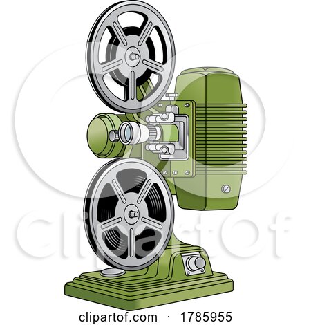 Vintage Green Movie Projector by Lal Perera