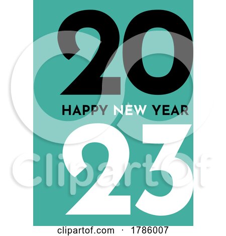 Modern Happy New Year Background Design by KJ Pargeter