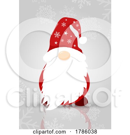 Cute Gonk Santa Christmas Background by KJ Pargeter