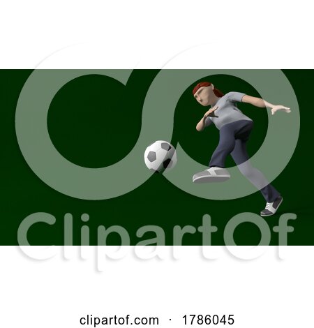 Young Person Playing Soccer by KJ Pargeter