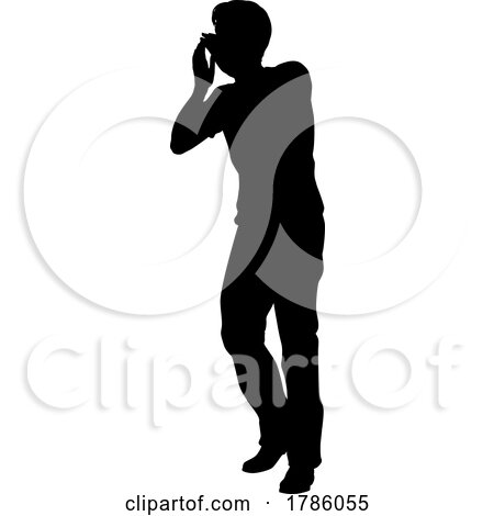 Protest Rally March Shouting Silhouette Person by AtStockIllustration