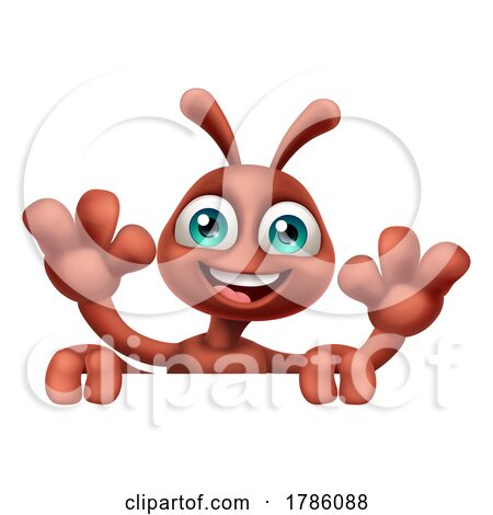 Ant Insect Bug Cute Cartoon Character Mascot by AtStockIllustration