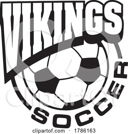 VIKINGS Team Soccer with a Soccer Ball by Johnny Sajem