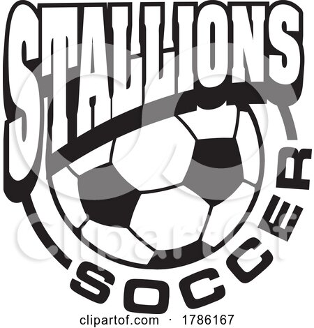 STALLIONS Team Soccer with a Soccer Ball by Johnny Sajem