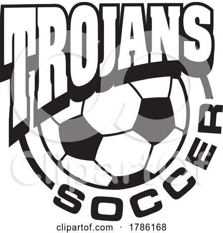 TROJANS Team Soccer with a Soccer Ball by Johnny Sajem