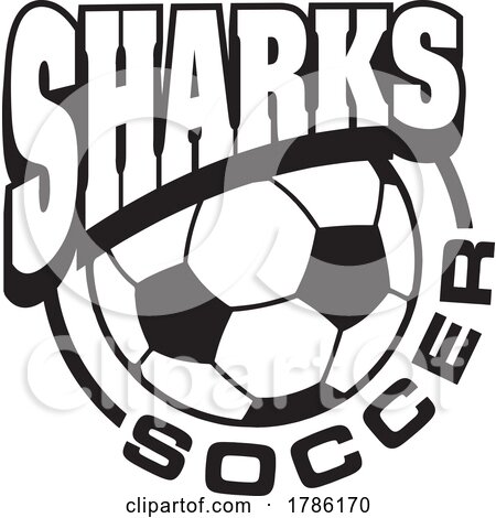 SHARKS Team Soccer with a Soccer Ball by Johnny Sajem