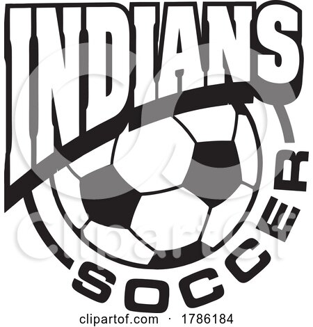 INDIANS Team Soccer with a Soccer Ball by Johnny Sajem