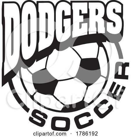 DODGERS Team Soccer with a Soccer Ball by Johnny Sajem