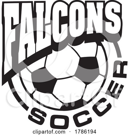 FALCONS Team Soccer with a Soccer Ball by Johnny Sajem