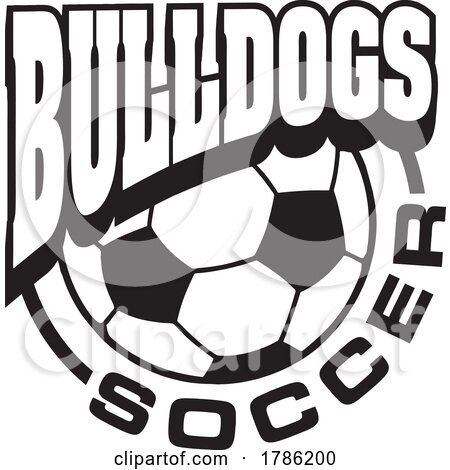 BULLDOGS Team Soccer with a Soccer Ball by Johnny Sajem