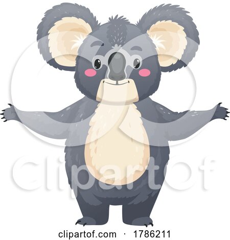 Koala with Open Arms by Vector Tradition SM