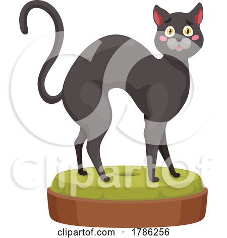 Cat Standing on a Bed by Vector Tradition SM