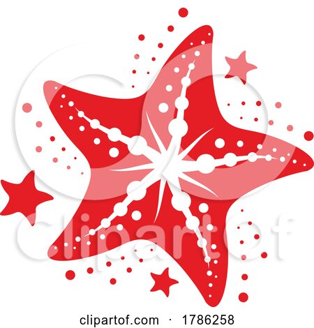 Red Starfish by Vector Tradition SM