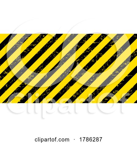 Grungy Hazard Stripes Background by Vector Tradition SM