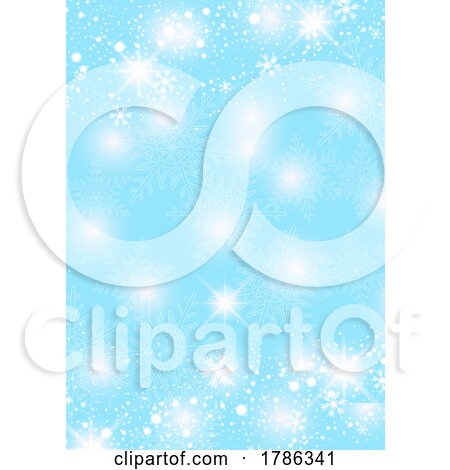 Christmas Background with Snowflake Design by KJ Pargeter