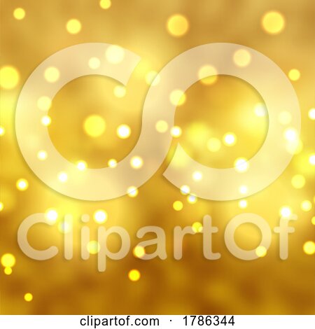 Christmas Background with Gold Bokeh Lights Design by KJ Pargeter