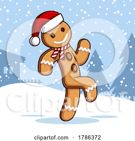 Cartoon Gingerbread Man by Hit Toon