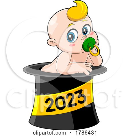 Cartoon New Year Baby by Hit Toon