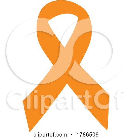 Orange Awareness Ribbon by Johnny Sajem