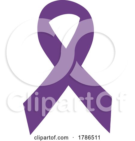 Purple Awareness Ribbon by Johnny Sajem