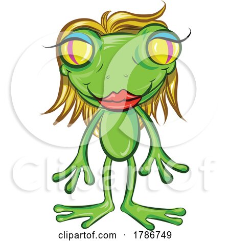 Cartoon Blond Female Frog by Domenico Condello