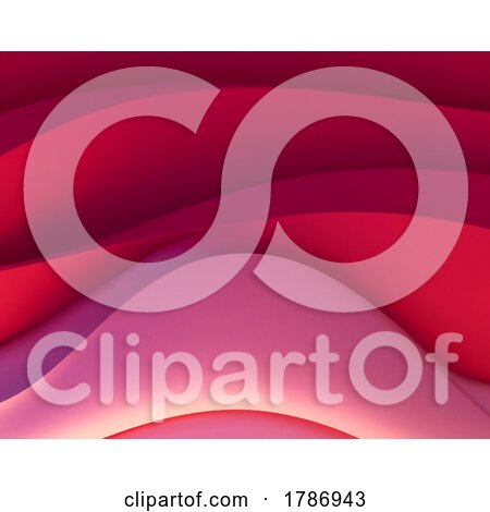 3D Abstract Wallpaper Design of Flowing Waves by KJ Pargeter