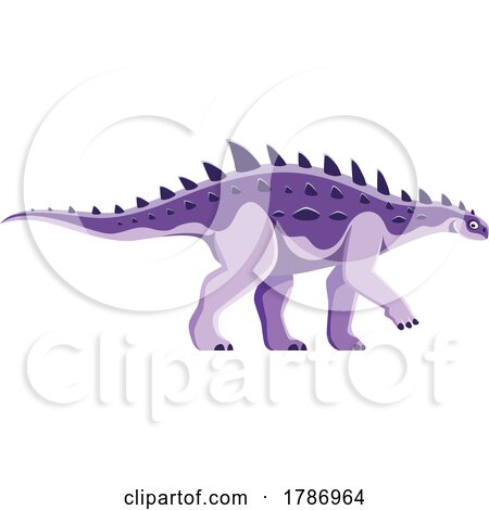 Purple Struthiosaurus Dinosaur by Vector Tradition SM