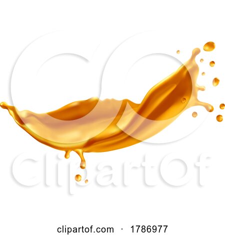 Amber Syrup Splash by Vector Tradition SM