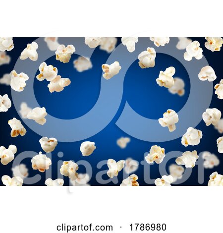 3d Popcorn over Blue by Vector Tradition SM