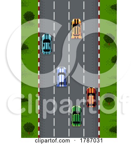 Cars on a Highway by Vector Tradition SM