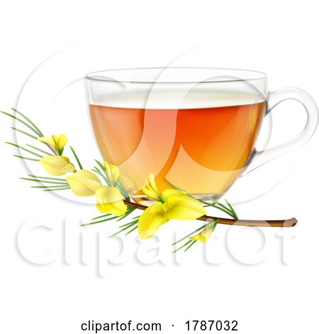 3d Cup of Rooibos Tea and Flower by Vector Tradition SM
