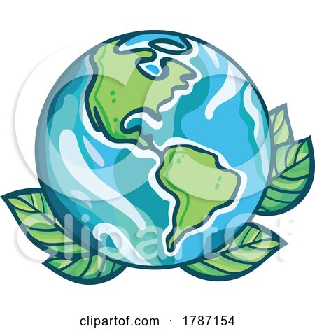 Planet Earth with Leaves by beboy