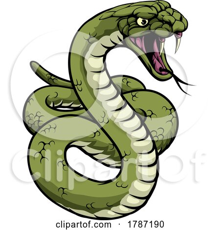 Snake Animal Sport Team Cartoon Animal Mascot by AtStockIllustration
