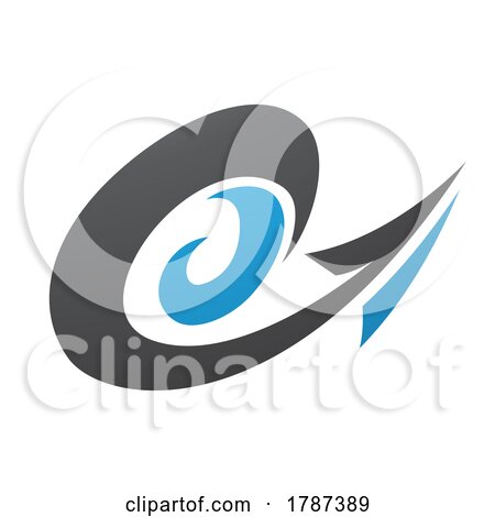 Hurricane Shaped Arrow in Black and Blue Colors by cidepix