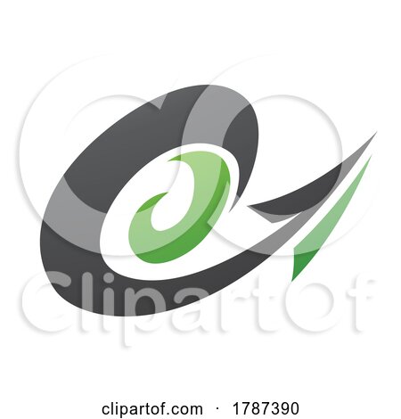 Hurricane Shaped Arrow in Black and Green Colors by cidepix