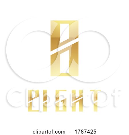 Golden Symbol for Number 8 on a White Background - Icon 9 by cidepix