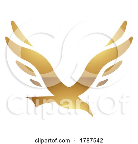 Golden Letter V Symbol on a White Background - Icon 4 by cidepix
