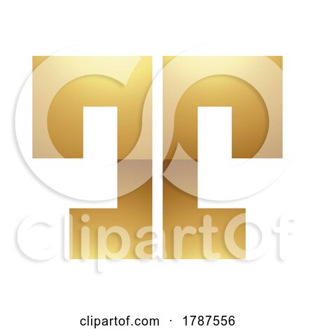 Golden Letter T Symbol on a White Background - Icon 1 by cidepix