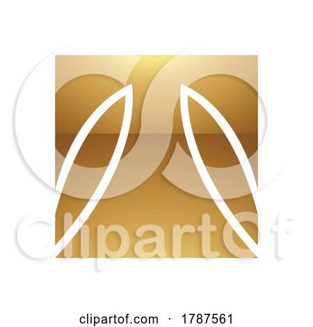 Golden Letter T Symbol on a White Background - Icon 6 by cidepix