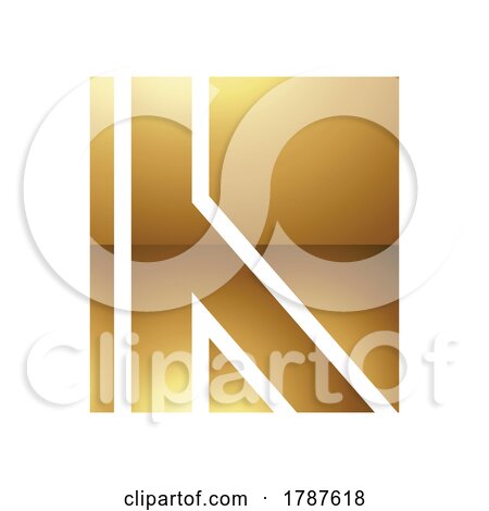 Golden Letter H Symbol on a White Background - Icon 9 by cidepix