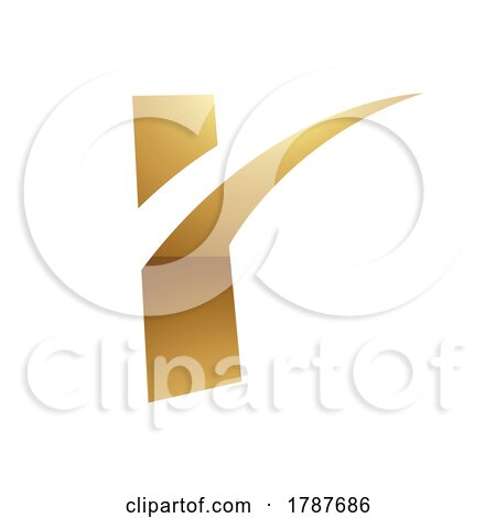 Golden Letter R Symbol on a White Background - Icon 5 by cidepix