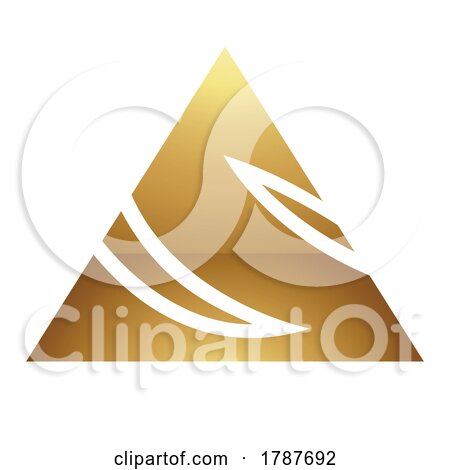 Golden Letter S Symbol on a White Background - Icon 2 by cidepix