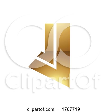 Golden Letter J Symbol on a White Background - Icon 4 by cidepix
