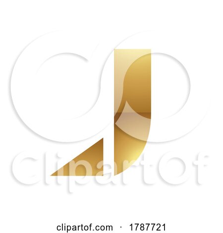 Golden Letter J Symbol on a White Background - Icon 6 by cidepix