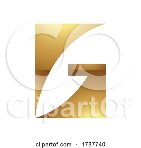 Golden Letter G Symbol on a White Background - Icon 2 by cidepix