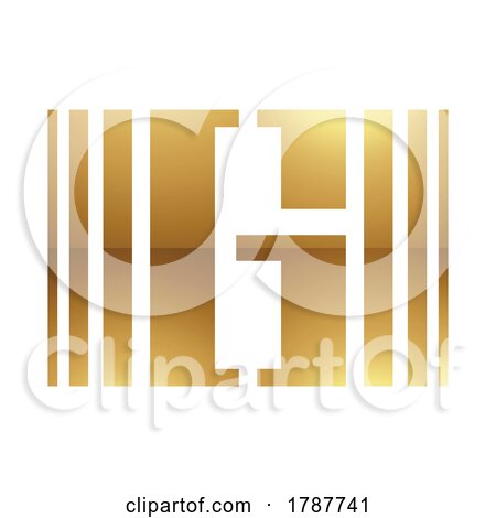 Golden Letter G Symbol on a White Background - Icon 3 by cidepix