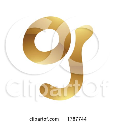 Golden Letter G Symbol on a White Background - Icon 6 by cidepix
